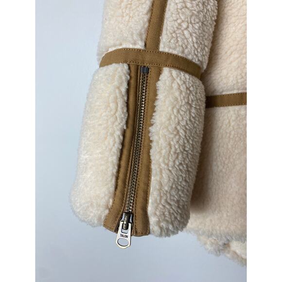 FAHERTY COAT LONG SPRING WINTER FAUX FUR SUEDE TEDDY SHERPA SHEARLING LONGLINE - Picture 8 of 12